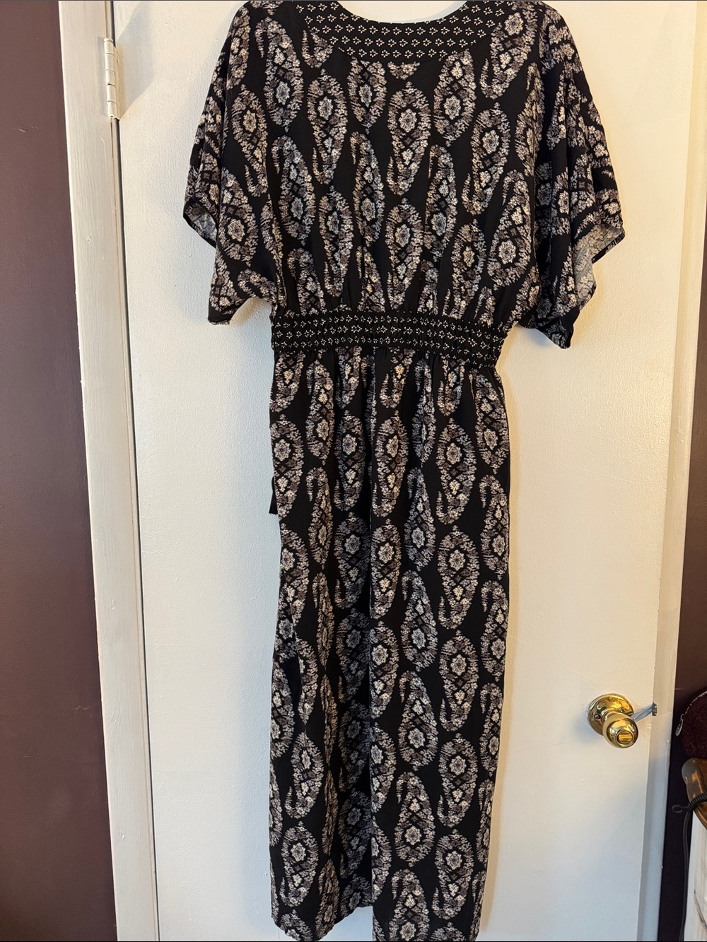 Knox Rose Black Floral-Pattern Maxi Dress - Picture 5 of 6